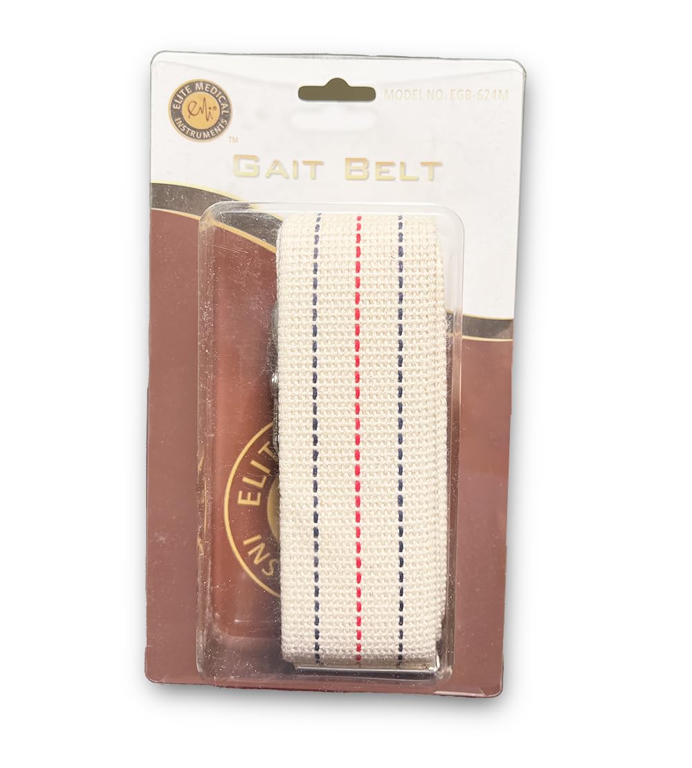EMI 60" White Gait Transfer Belt – Comfortable Cotton Belt for Patients | Metal Buckle | Ideal Mobility Aid for Seniors, Patients, and Physical Therapy Use 624-M-Wht — Amazon image 5
