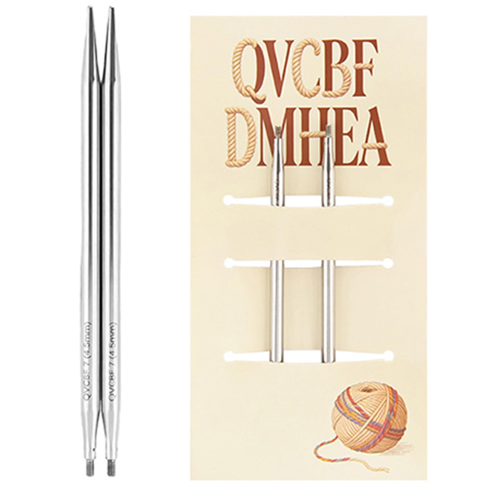 Removable Hollow Circular Needle 10CM Stainless Steel Circular Knitting Needle for Crocheting Weaving Sweater Yarn Craft Knitting Probes