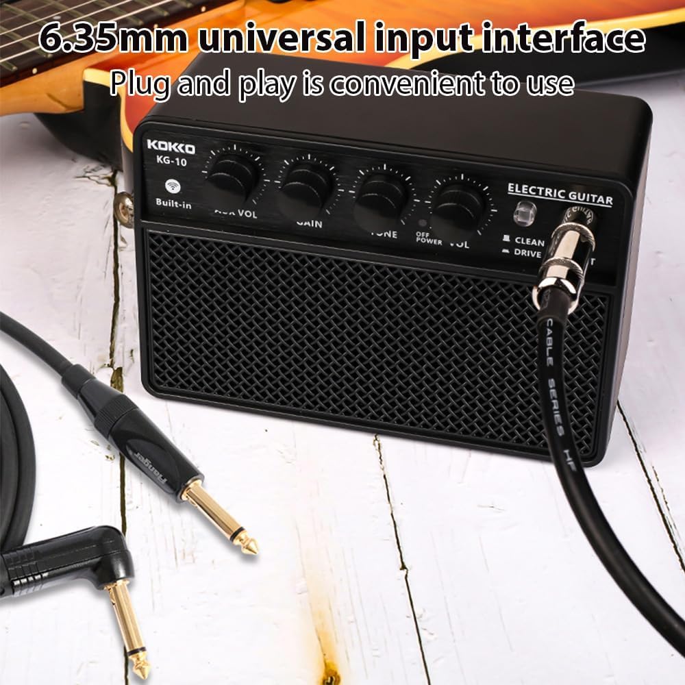 KOKKO KG10 Gitarren Effektpedal – Kompaktes Pedal für E-Gitarre, True Bypass, Robustes Metallgehäuse, Einfache Bedienung für Anfänger & Bühne