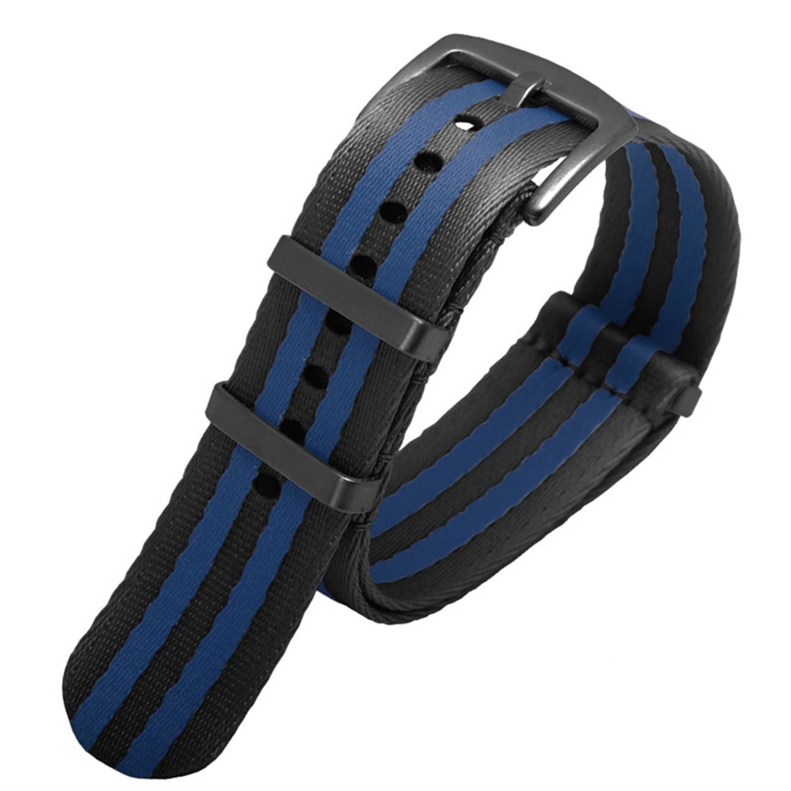 20 mm 22 mm NATO Nylongewebe Uhrenarmband Sport Militär Fallschirmband Uhrenarmband Armband für Seiko/Omega/Rolex 300 (Farbe: B07, Größe: 22 mm)