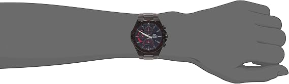 Casio EFS-S560/570 Series Edifice Solar Watch, Stainless Steel Band Black
