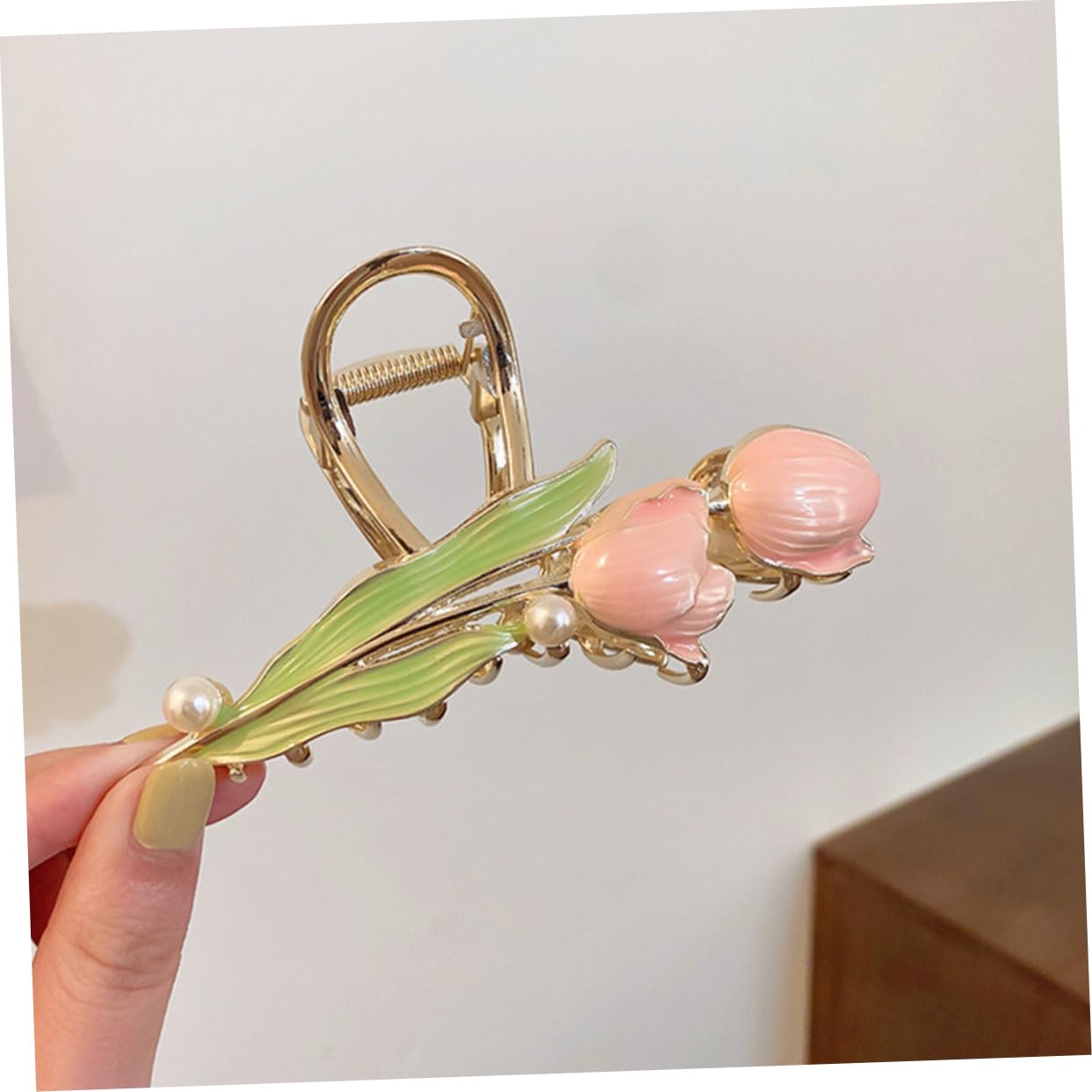 minkissy 5pezzi Fermaglio Per Metallo Forma Di Fiore Con Perle Clip Elegante Per Acconciature Chic Accessorio Per Donne e Ragazze Per Matrimoni e Occasioni Speciali