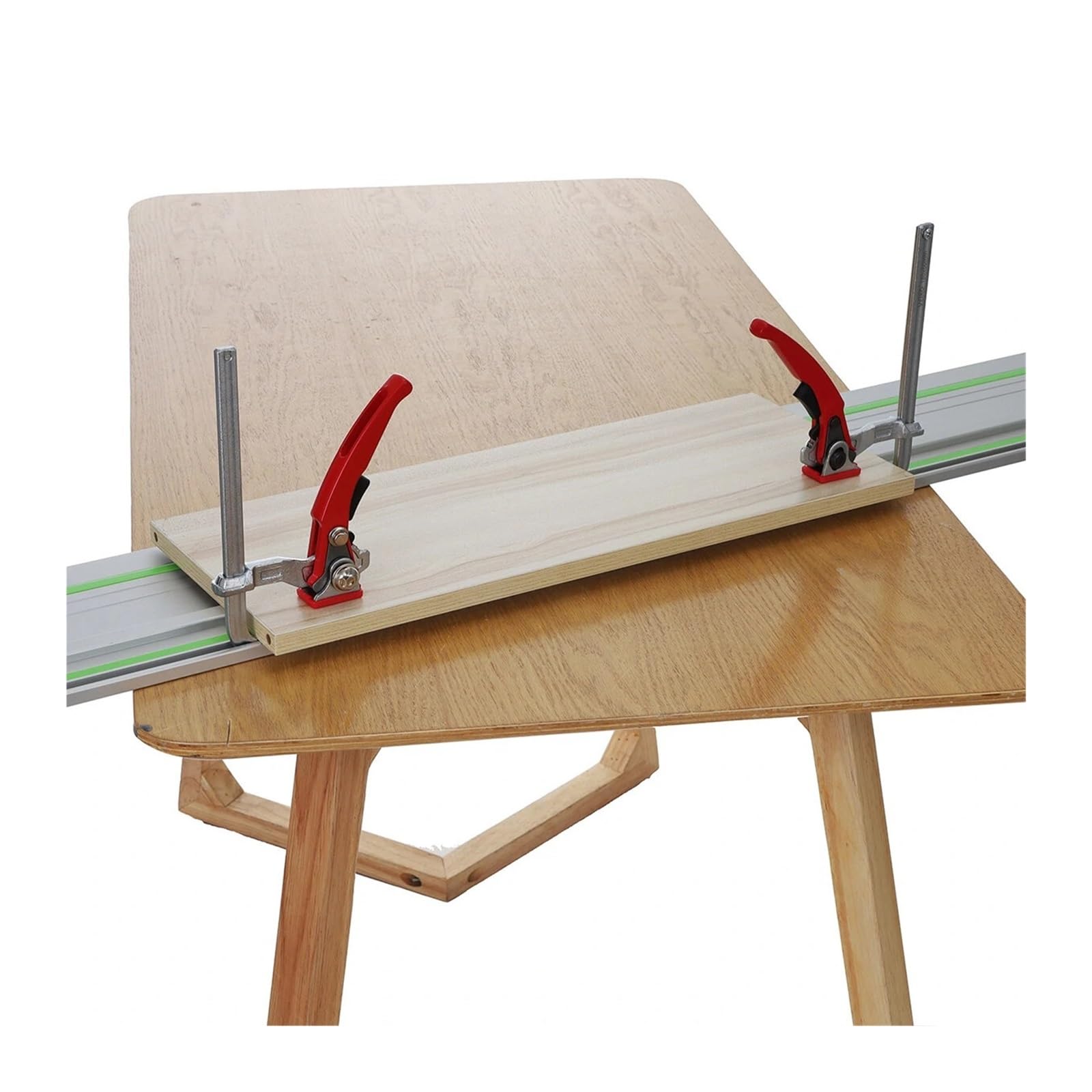 abrazadera de mesa con trinquete Abrazadera de riel de guía rápida, Clip F de liberación for de mesa de orificio de escritorio, 160x60mm, 2 uds.