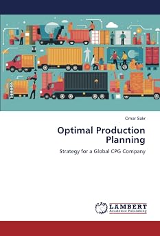 Optimal Production Planning Strategy for a Global CPG Company