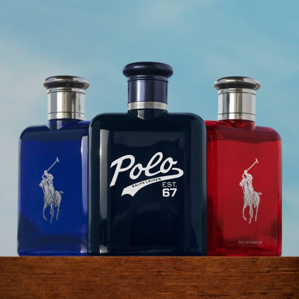 Ralph Lauren Polo 67 Eau de Toilette Uomo, Profumo Uomo Legnoso e Agrumato, Note di Bergamotto, Ananas Succoso, Vetiver e Patchouli, A Lunga Durata, Profumo di Lusso da Uomo