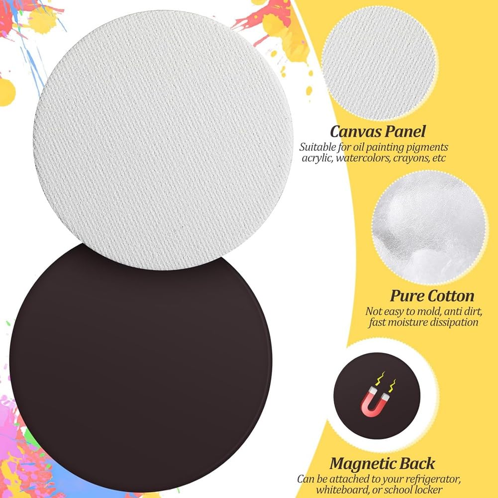 25 Tele Magnetiche 7,5x7,5cm - Superficie Per Pittura Da Appendere Su Frigorifero O Lavagne - Foto 4