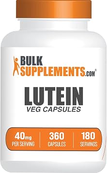 Lutein Capsules - Eye Vitamins, Antioxidant Source - Gluten Free, 2 Capsules per Serving, 40mg Serving, 360 Count Pack of 1