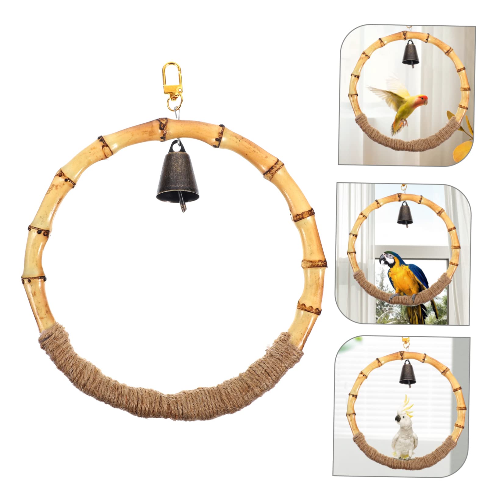 BESPORTBLE 5pezzi Bird Swing Toy Per Uccelli Altalena Per Pappagalli e Parrocchetti Giocattolo Appeso Per Voliera Accessorio Per Benessere Degli Uccelli Design e Resistente Per Divertimento e