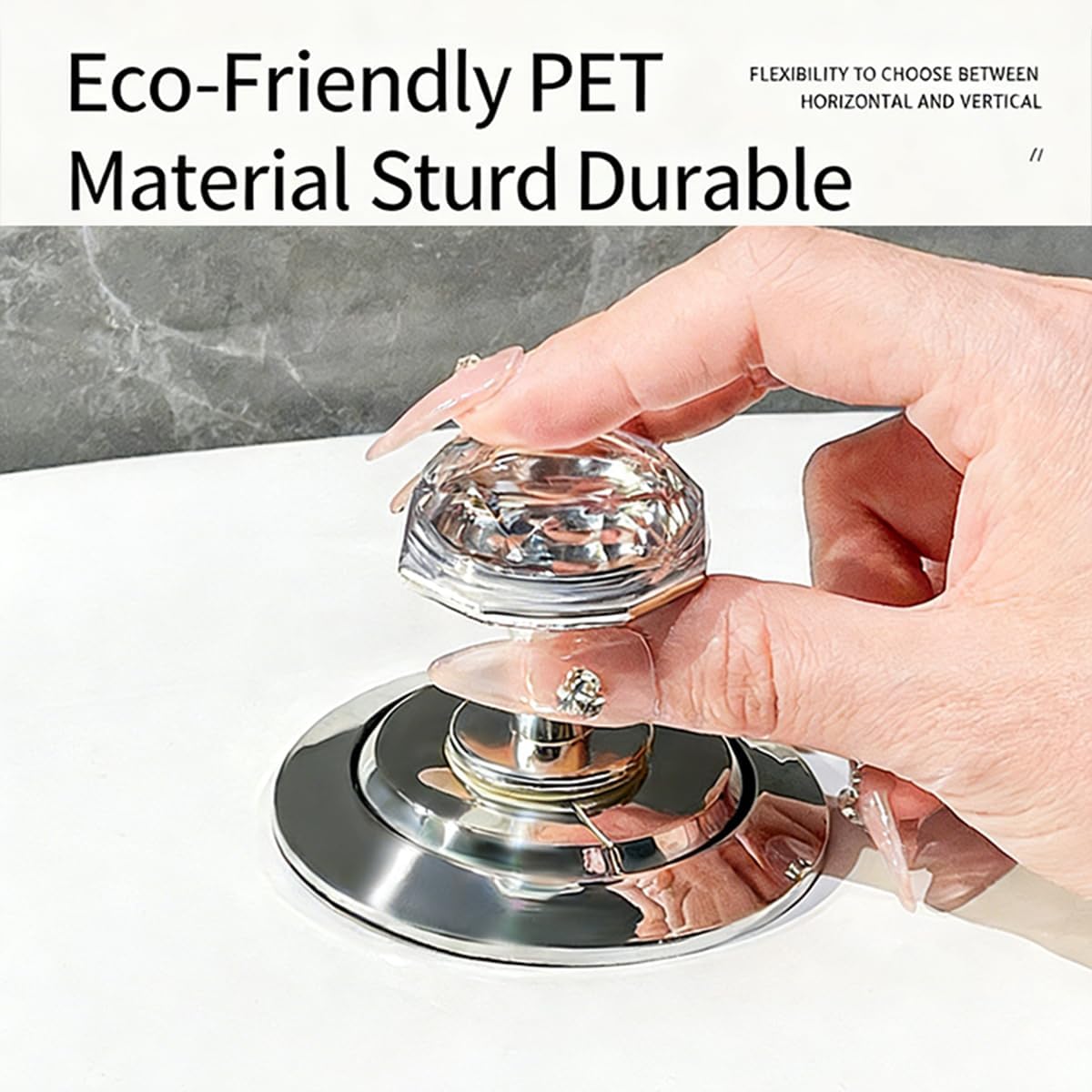 Toilet Push Button Replacement, Toilet Press Tool, Nail Protection Toilet Flusher, Toilet Tank Button, Toilet Water Tank Pusher for Women