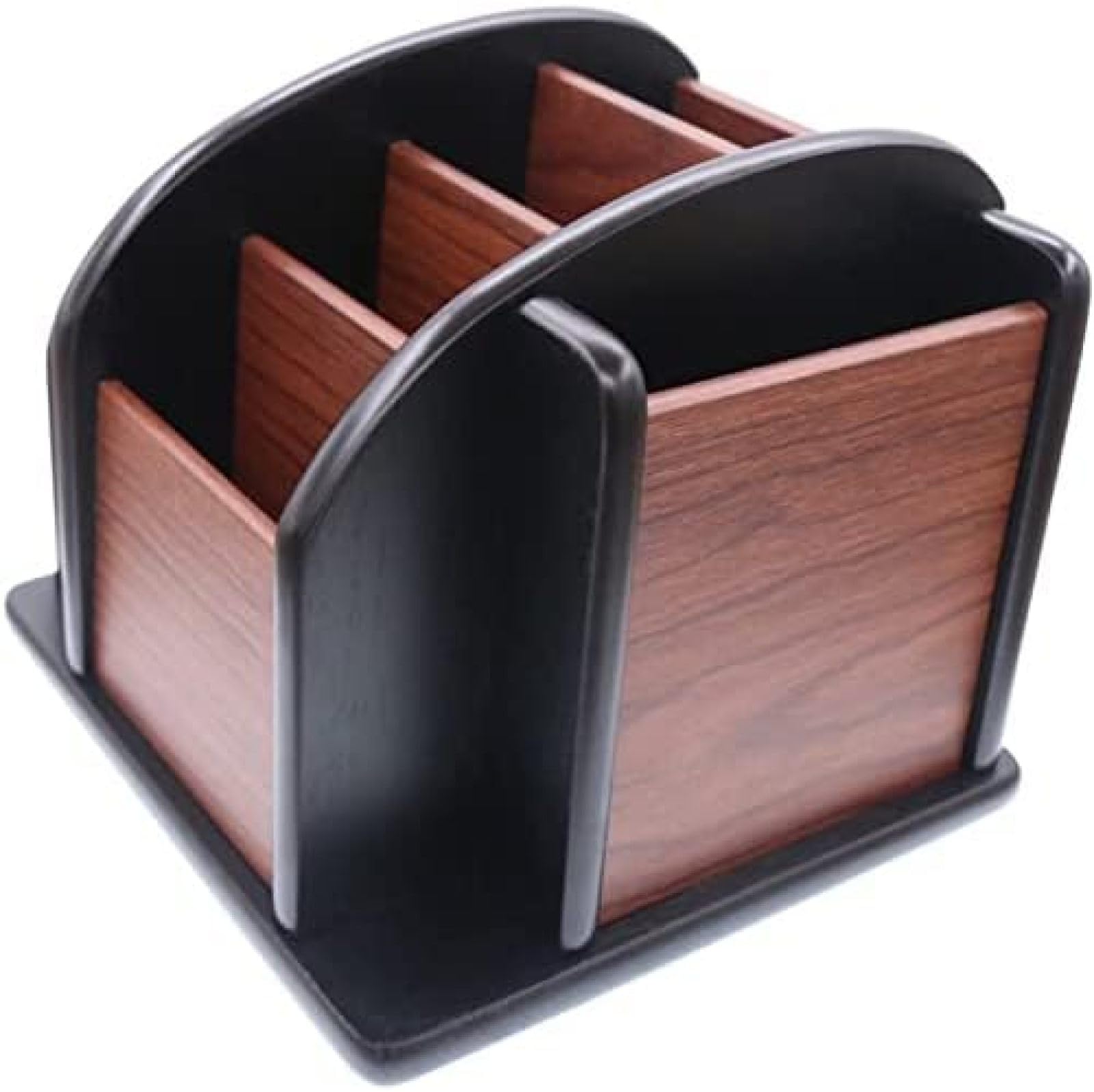 Die Organisateur De Bureau Rotatif en Bois Grande Capacité Boîte De Rangement Fournitures De Bureau Stylo en Bois Porte-Crayon,Un,Constructive23