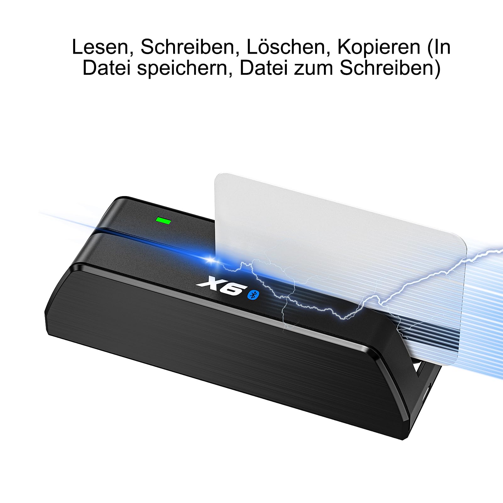MSR605 MSR 606 Kreditkartenleser Schreibmaschine USB Magnetstreifen Kartenterminal 3-Spur Encoder Schwarz