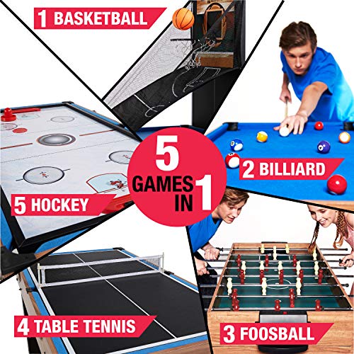 MD Sports 5-in-1 Combo Game Table - Image 2