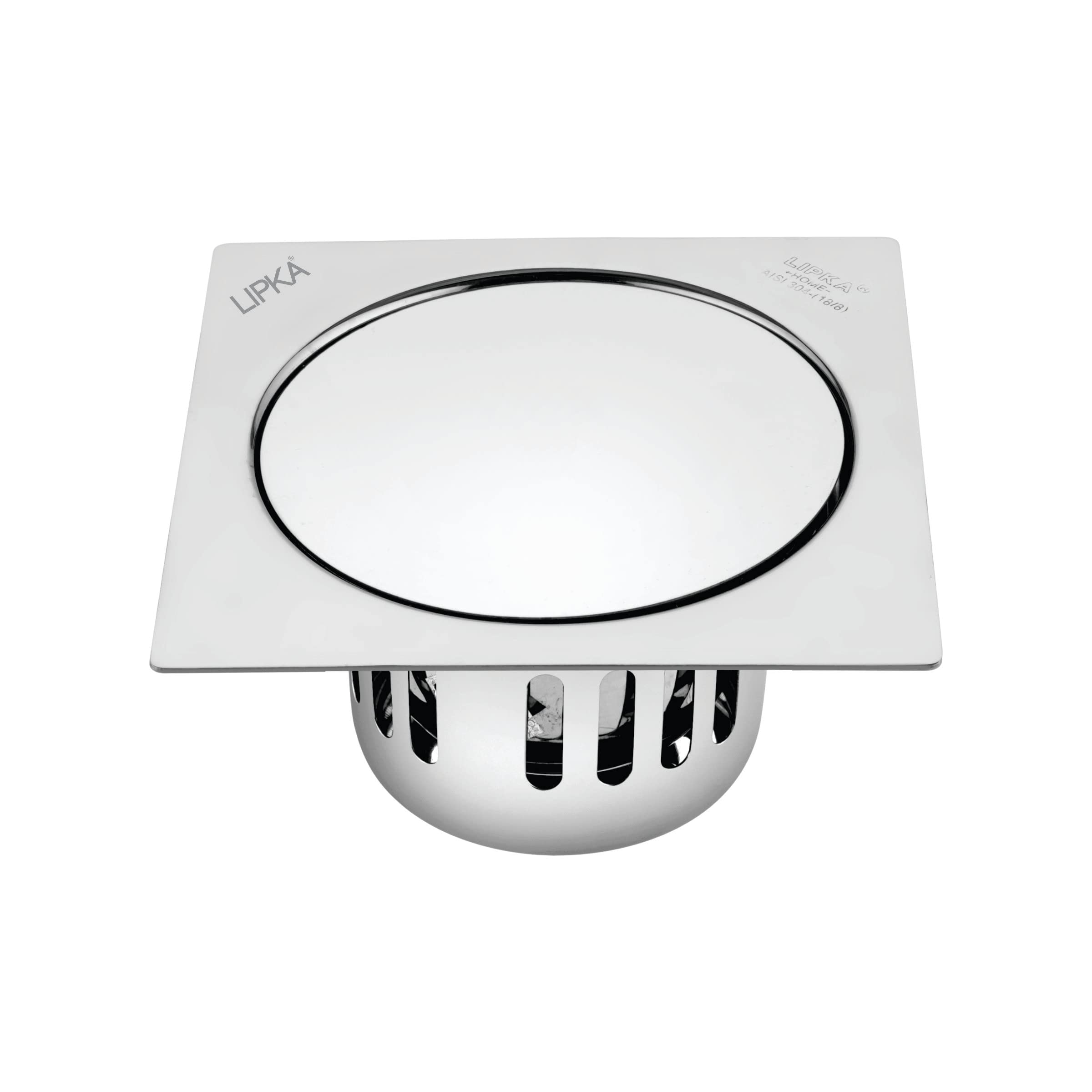 LIPKA Square Pop-up Floor Drain |304-Grade Stainless Steel |5½x5½ Inches| with Cockroach Trap/Jali | (B083KJTX6R) Amazon Price History, Amazon Price Tracker