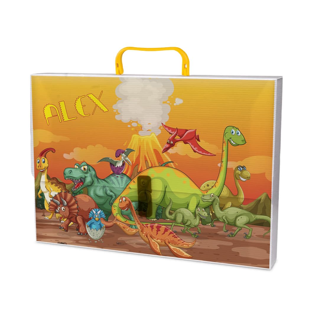 Valigetta Personalizzata Con Nome In Polipropilene, 27x37 Cm - Per Scuola, Arte, Musica, Catechismo | Idea Regalo Colorata - copertina