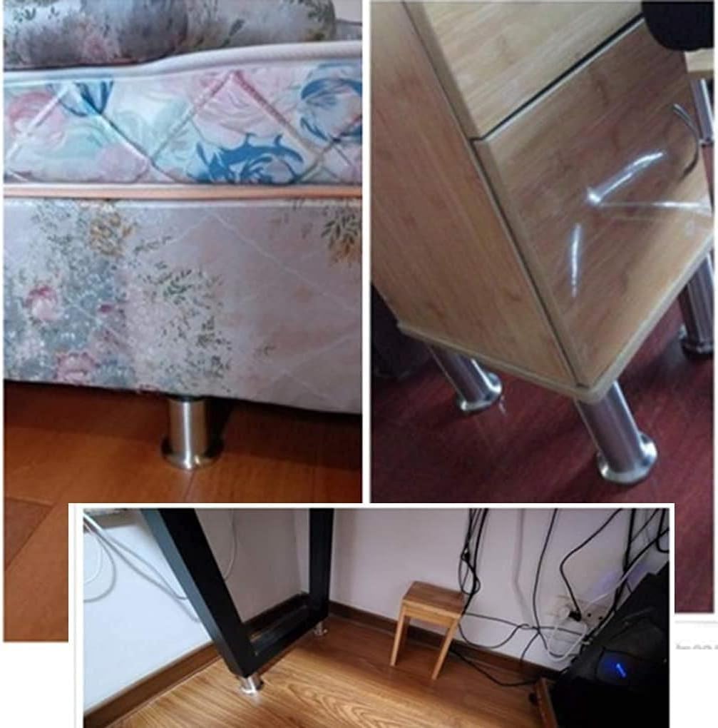Feng Shui， Gambe per tavoli per mobili Resistenti 4 Pezzi Piedini per mobili in Altezza Regolabile Gambe per mobili in Acciaio Inossidabile 3-73 cm Piedini di Supporto per mobili in Metallo Gambe