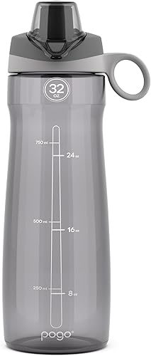 Pogo Botella de agua de plástico sin bisfenol A con tapa con pico