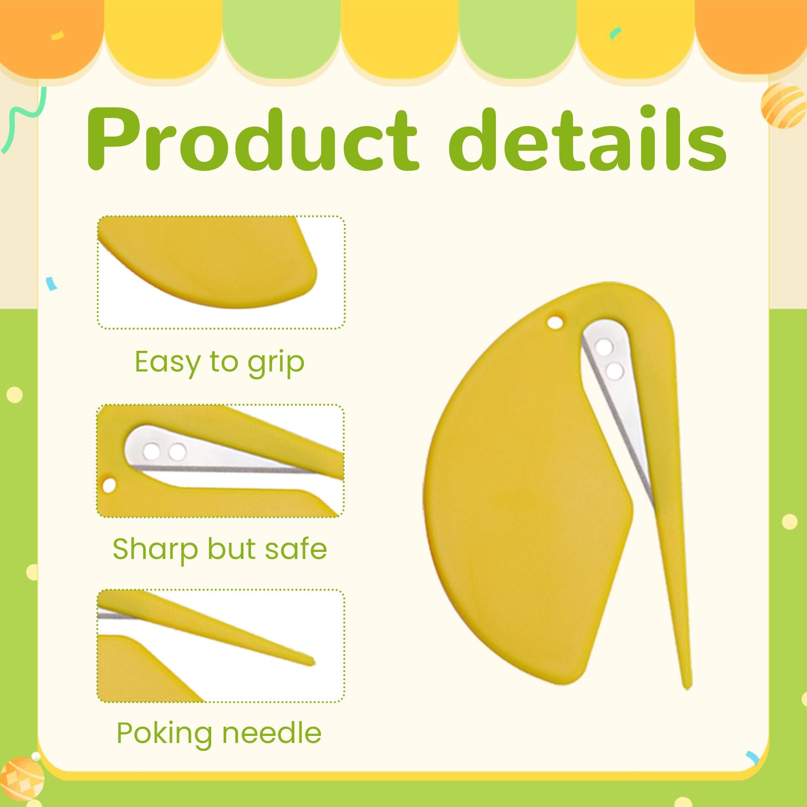 Ouvre Lettres Mini Cutter Ouvre Colis Coupe-Papier Lame Métal, 10 Pièces