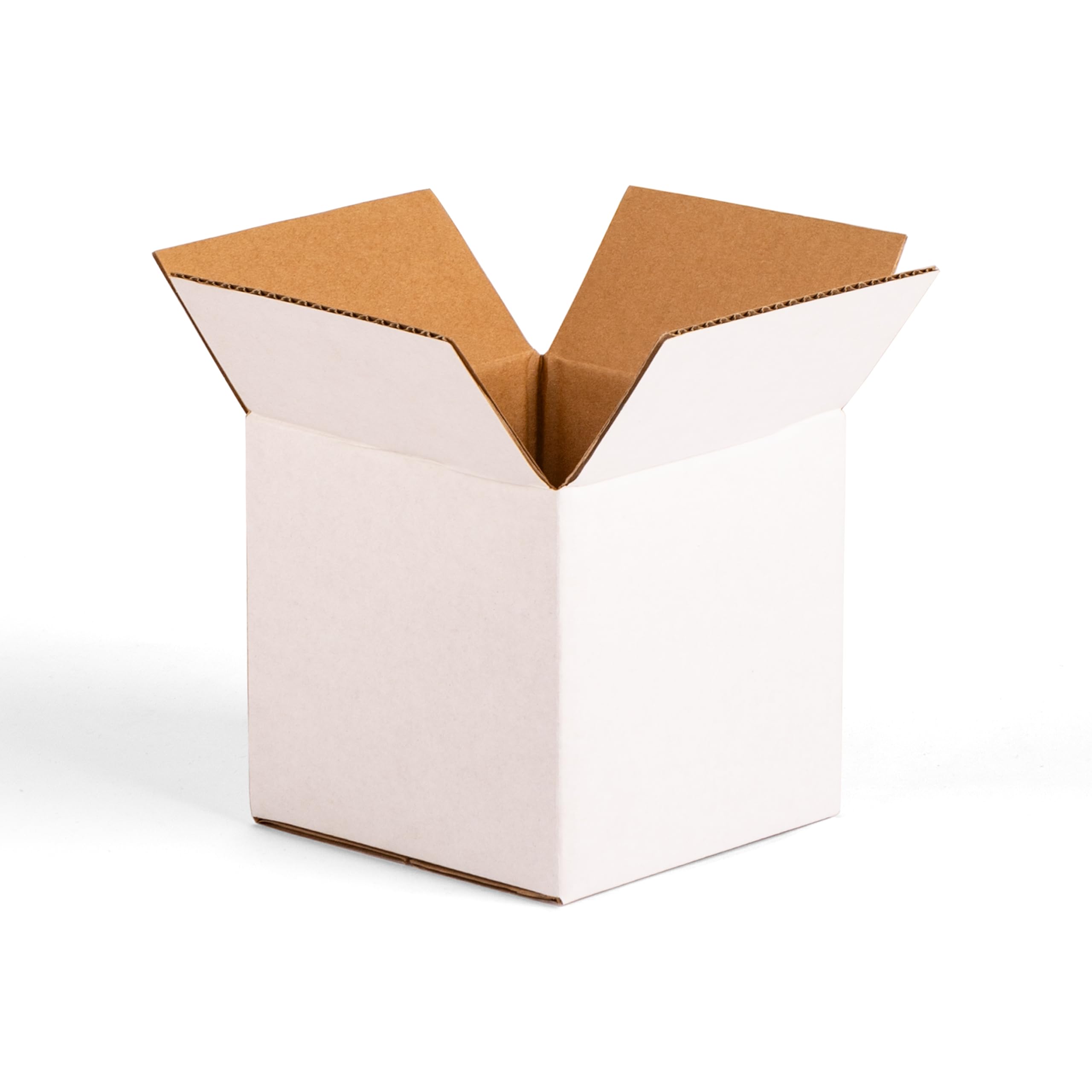 Versandkartons, Wellpappe, 12,7 x 12,7 x 12,7 cm, für kleine Unternehmen, Versand, Verpackung und Aufbewahrung, Weiß, 25 Stück