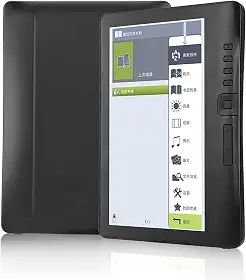 Leitor eletrônico portátil de 17.8 cm, leitor de e-book digital de tela colorida, leitor eletrônico de 2100 mAh com função de pular página e marcador, suporta cartão de memória (memória 8G)