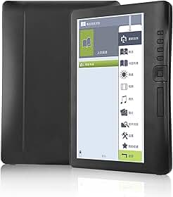 Leitor eletrônico portátil de 17.8 cm, leitor de e-book digital de tela colorida, leitor eletrônico de 2100 mAh com função de pular página e marcador, suporta cartão de memória (memória 8G)