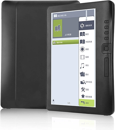 Leitor eletrônico portátil de 17.8 cm, leitor de e-book digital de tela colorida, leitor eletrônico de 2100 mAh com função de pular página e marcador, suporta cartão de memória (memória 8G)