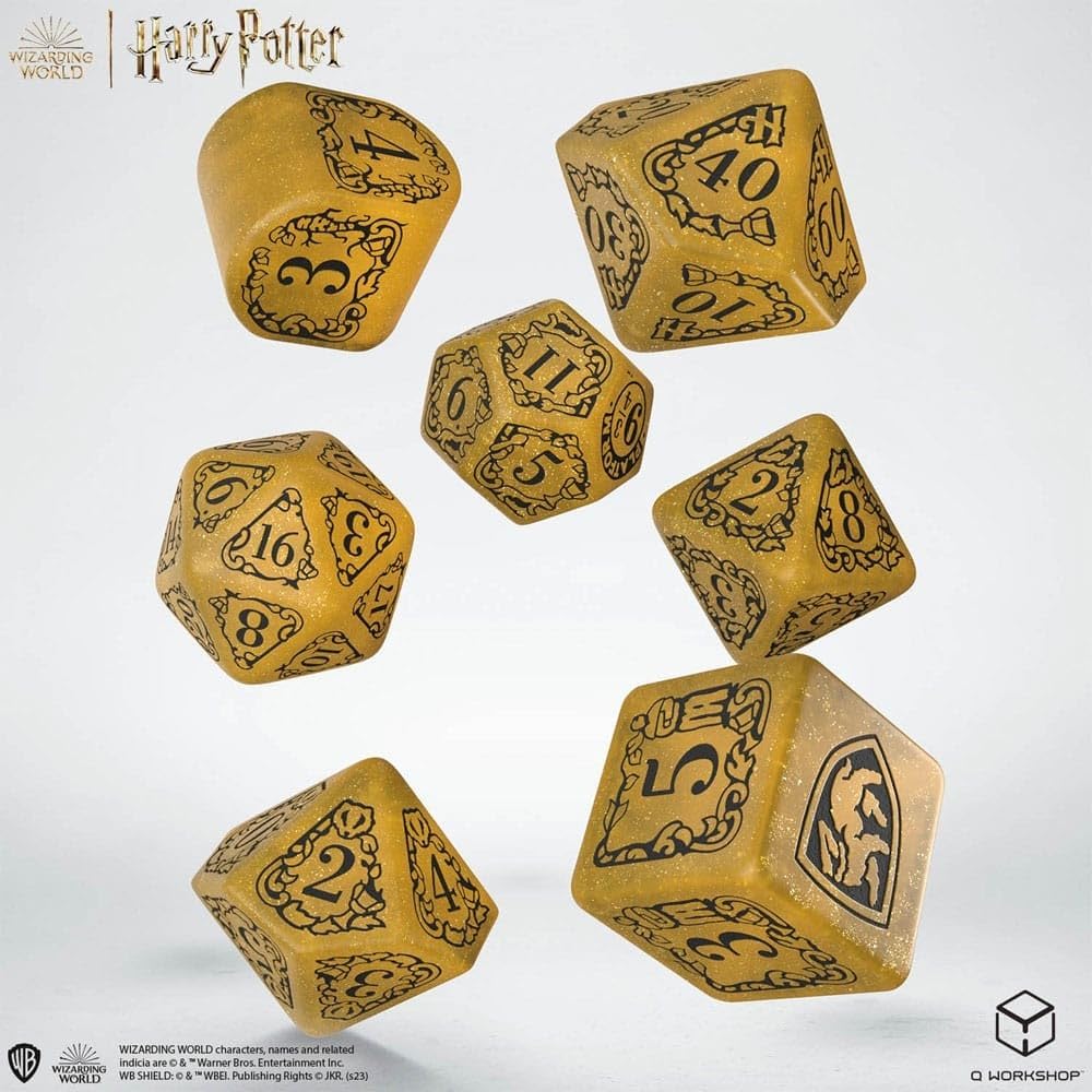 Harry Potter Hufflepuff Modern Dice Yellow