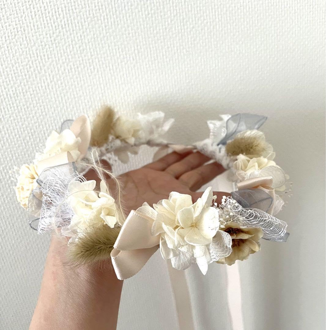 Amazon.co.jp: 花かんむり 花冠 38センチ.*リボン＆フラワー ベビー