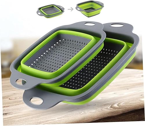 Miniatura 5 de Colador de frutas y verduras, pasta para escurrir, sobre el fregadero, colador de verduras, colador plegable, colador de frutas, contador de bayas,
