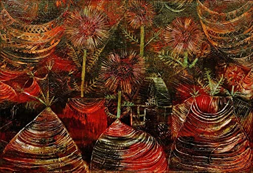 Impression d'Art la Fête des Astres Paul Klee Toile Déco Inspirante Maison