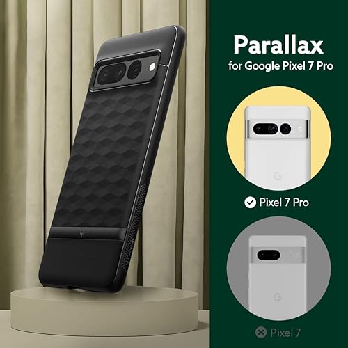 Miniatura 2 de Caseology Parallax prueba de caída de grado militar diseñada para Google Pixel 7 Pro Case (2022) - Negro mate