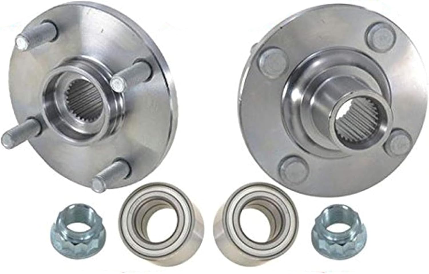 (2) FRONT Wheel Bearing With Hub Kits Replacement Part For Toyota Yaris 2006-2017