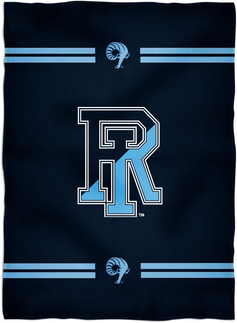 Vive La Fete College Blanket, Officially Licensed Rhode Island Rams, Warm & Lightweight Throw Measuring 40" X 58" from