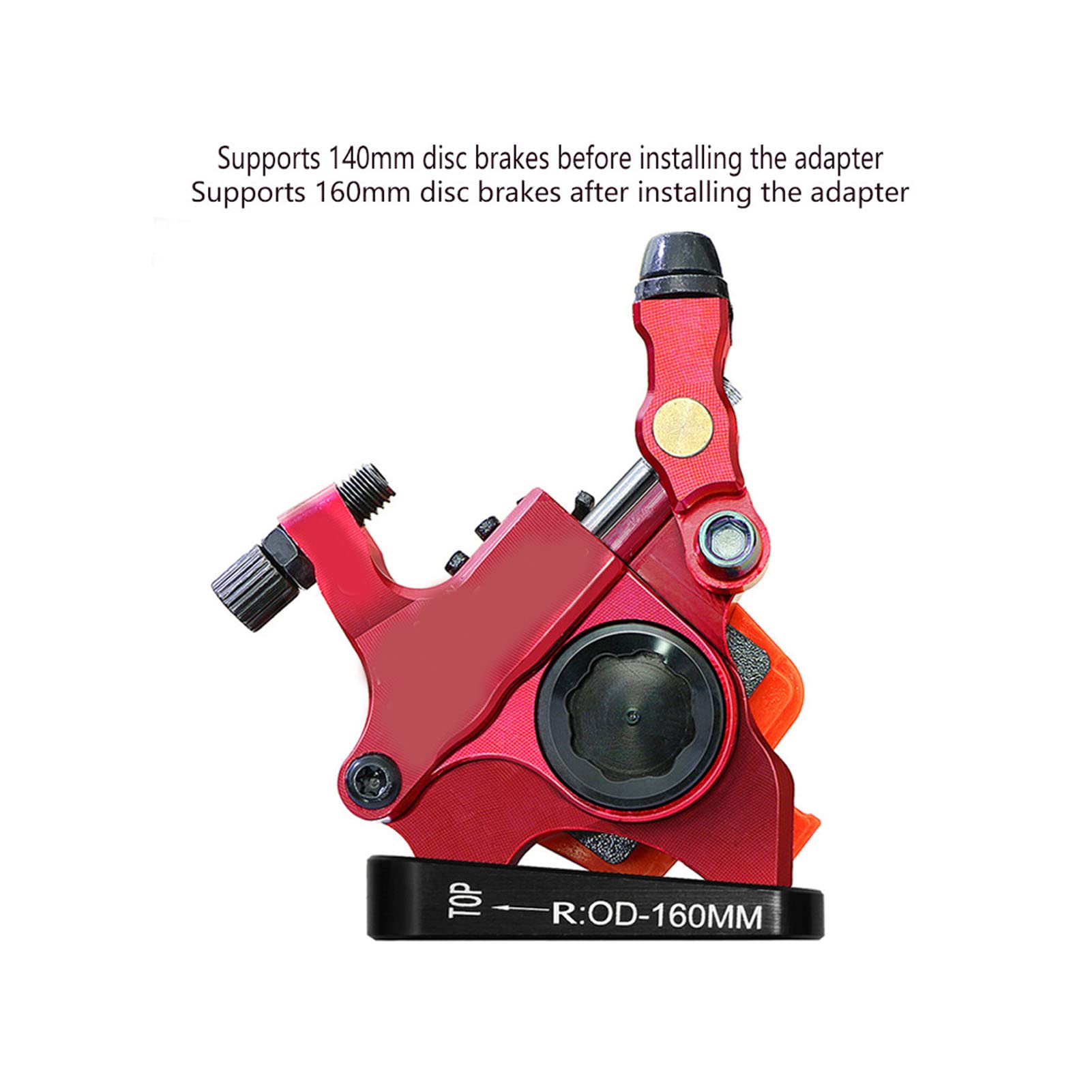 Xolsurg Mountain Bike Disc Brake Caliper Mount Adapter High Performance for Road Cycling (R160)