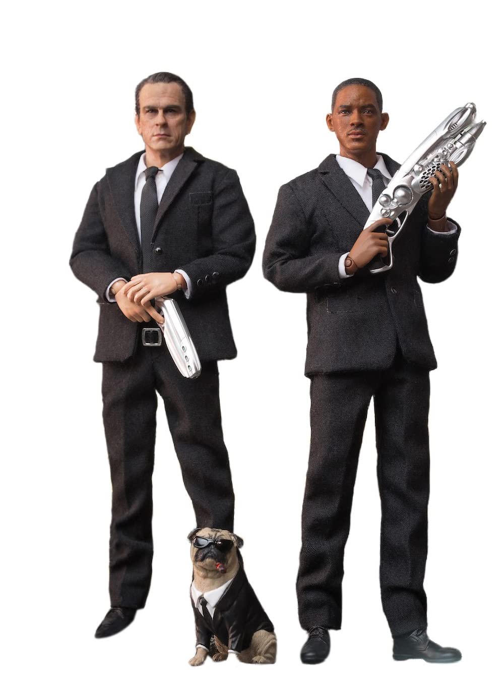 PCTOYS PC022C 1/12 Scale Black Agent Man J+K 6 Inch Collectible Action Figure (Double Set)