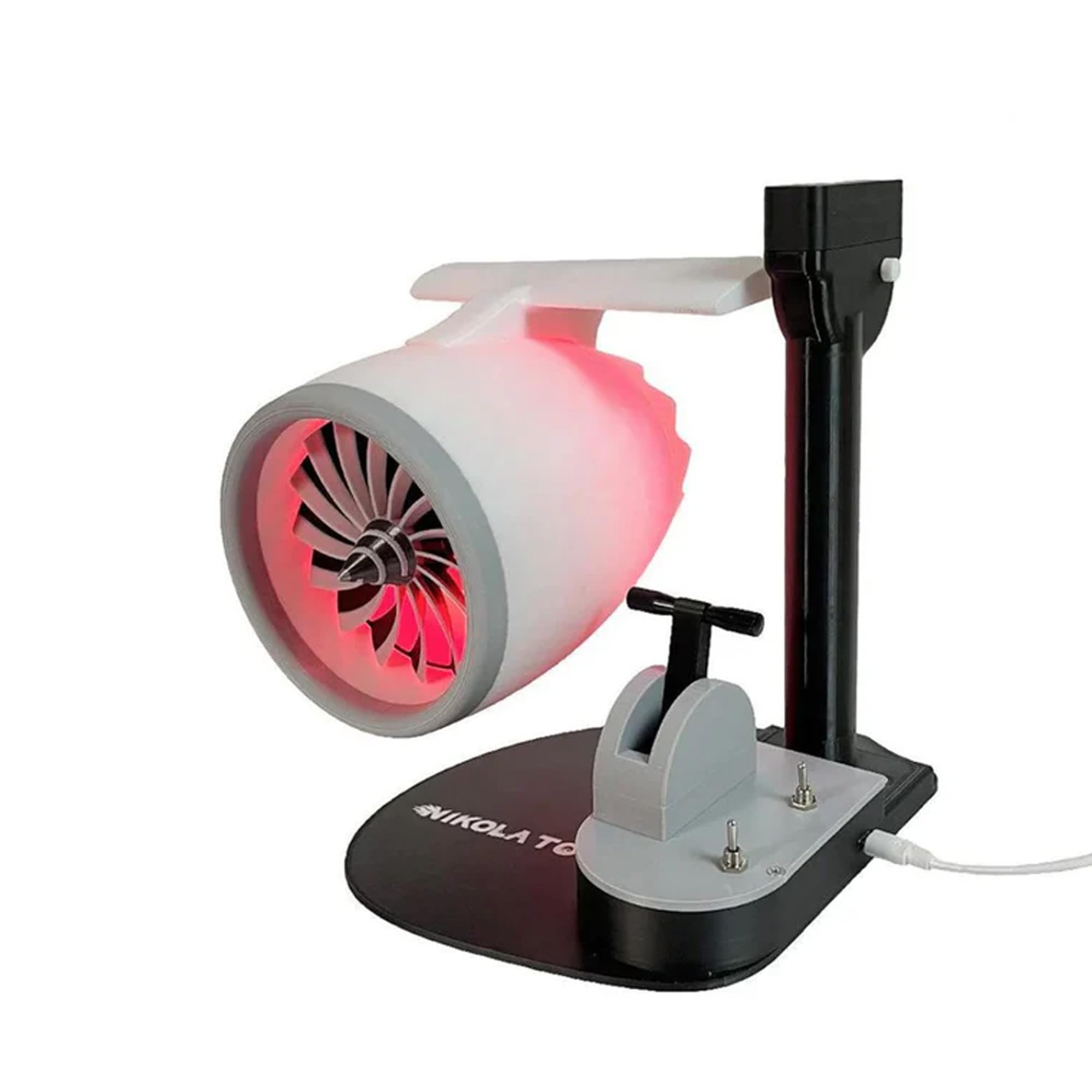 Zambeel TurboJet Desktop Fan with Humidifier, Powerful Cooling Jet Engine Fan, Portable Turbo Desktop Fan for Home & Office, USB-Powered Turbofan Desk Fan