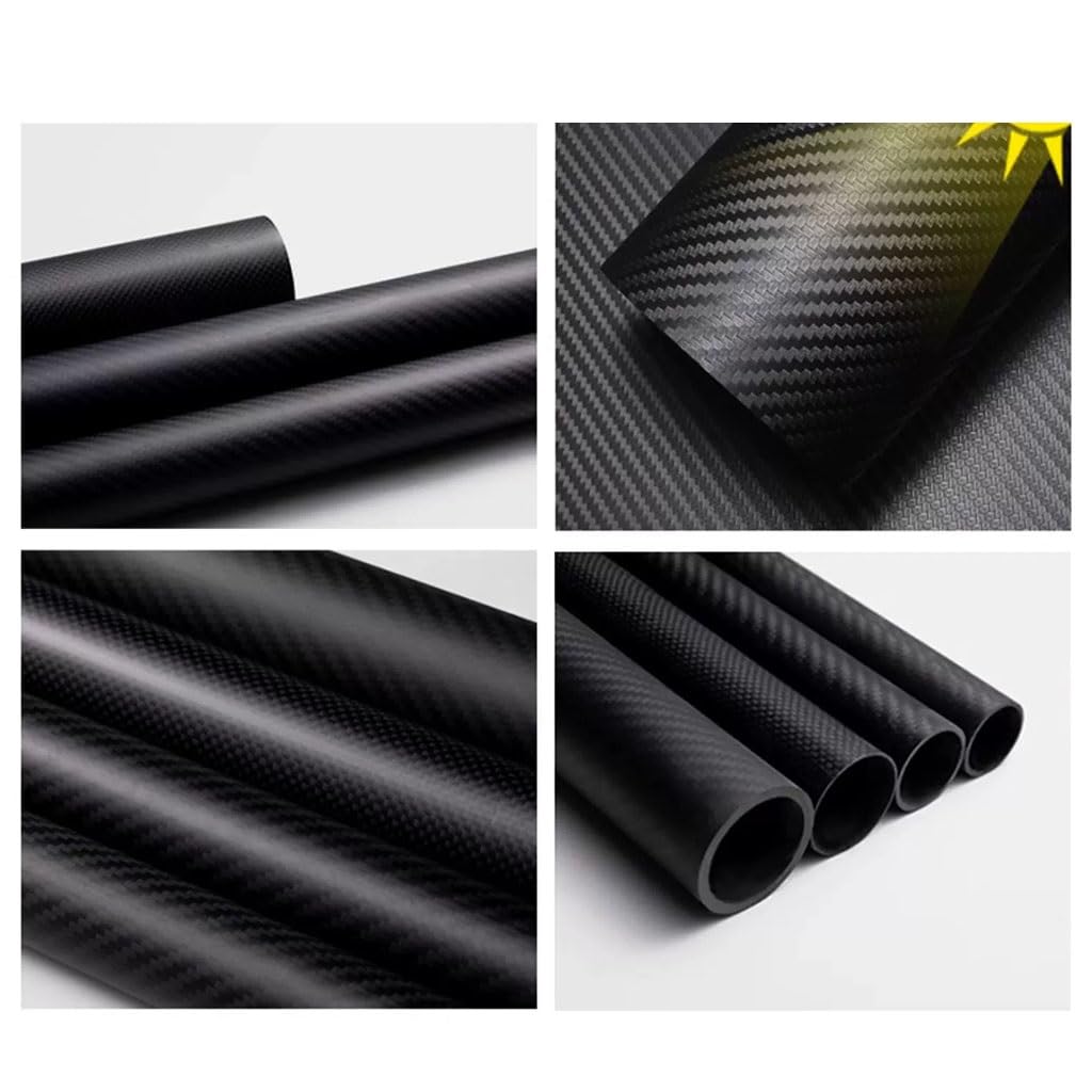 Tubo In Fibra Di Carbonio 1PCS 3K, Tubo Cavo In Carbonio OD 11mm 12mm 13mm 14mm 15mm 16mm 20mm, Lunghezza 1000MM Ad Alta Resistenza (Color : Plain Matte, Size : 10x15)