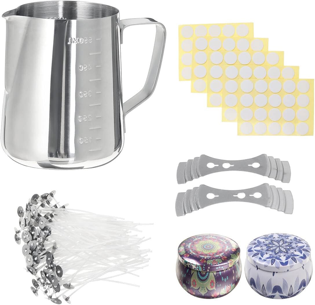 HARPRA Candle Making Kit DIY Candles Craft Tool Set Pouring Pot Wicks Wax Kit Gift Tools Kit
