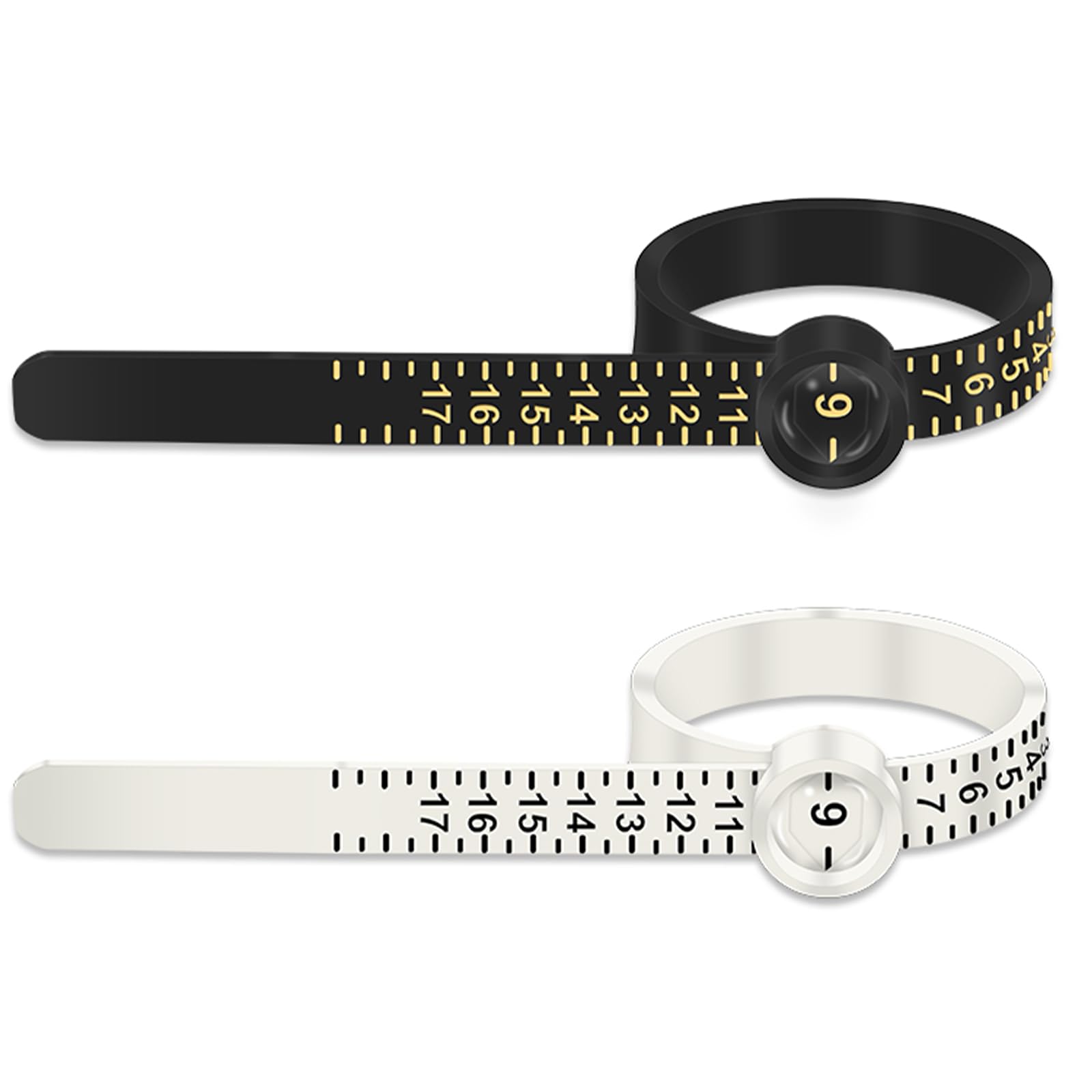 Produktbild von 5 Stück Ringgrössenmesser Ringmesser Finger Kunststoff Ringmaßband