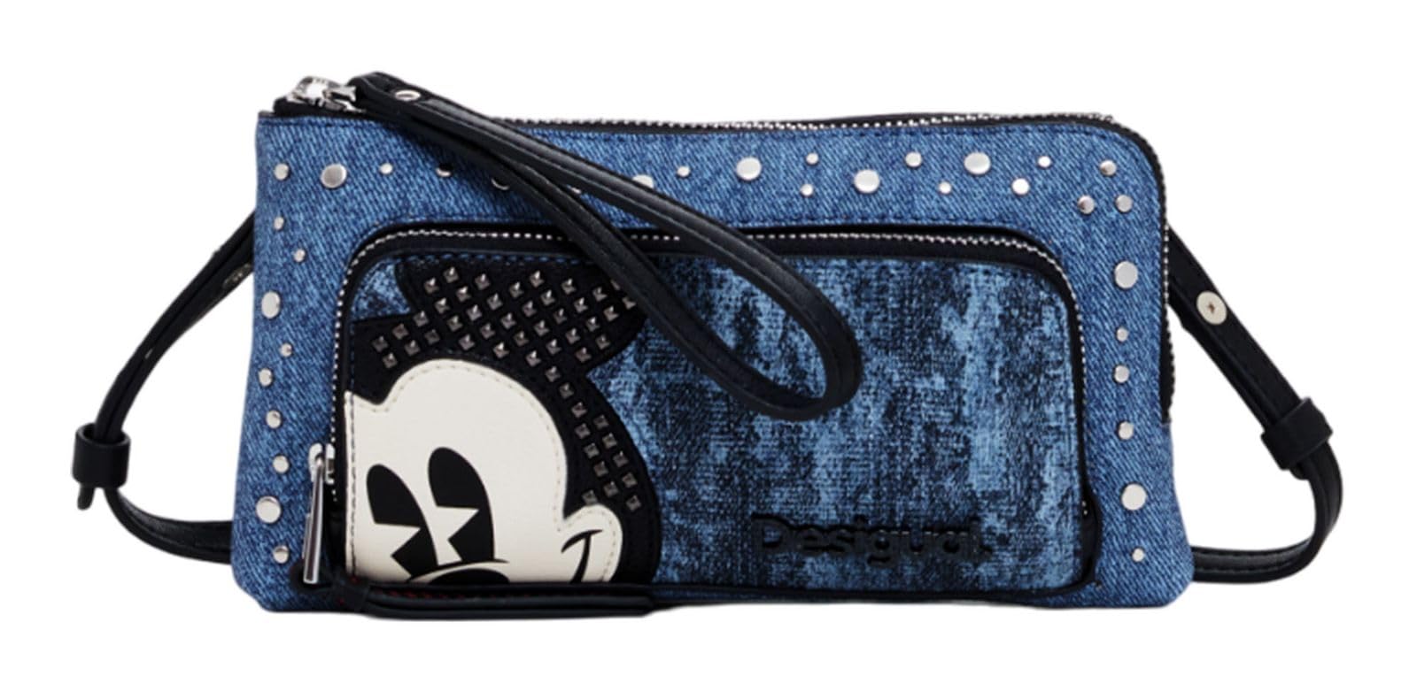 Desigual phone pouch Mickey Denim Phone Bag Denim Dark Blue blue-grey