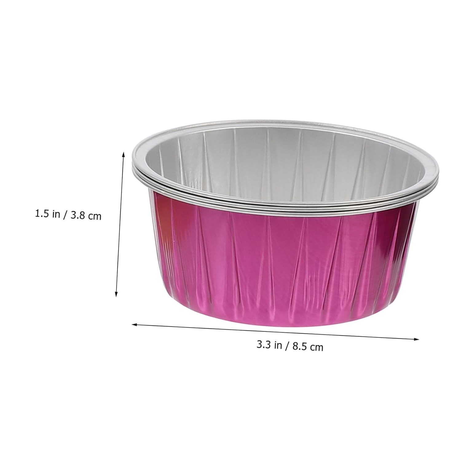 6pcs Foil Melting Bowls for Hair Removal Waxing Supplies Nonstick Waxing Accessories for Home Capacity and Easy Cleanup
