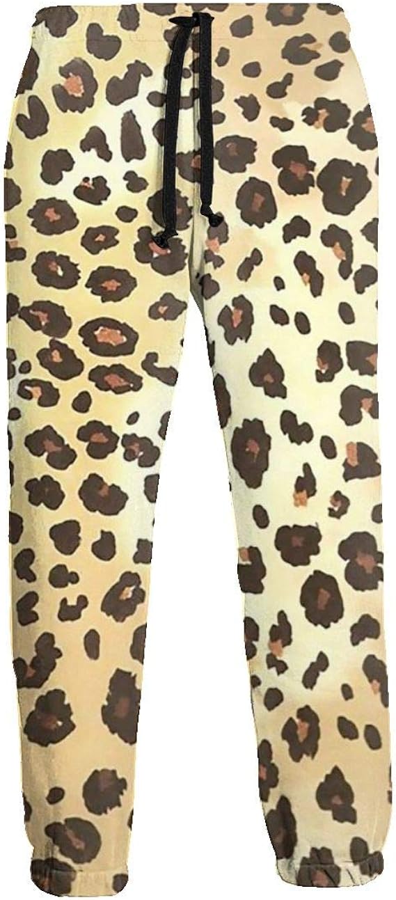 Amazon Co Jp スウェットパンツ ロングパンツ 豹柄 ヒョウ柄 メンズ ジョガーパンツ ズボン カジュアル ストレッチ 調整紐 ファッション ファッション