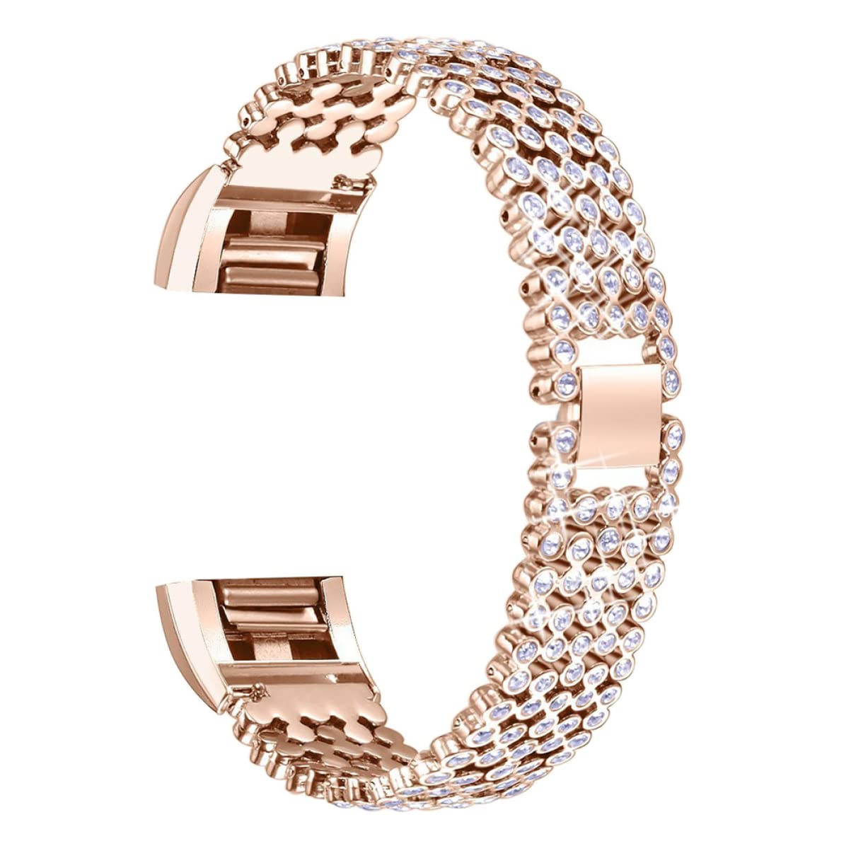 Housoutil 2 Piezas Pulsera Ajustable Charge 2 Correa Reloj Para 2 Bandas Metalicas Acero Inoxidable