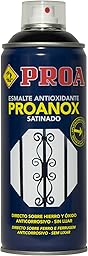 ESMALTE PROANOX DIRECTO SOBRE ÓXIDO EN SPRAY. SATINADO. RAL 7016. 400 ML. PROA. Esmalte antioxidante para metales sin necesidad de imprimación. Exterior e interior.