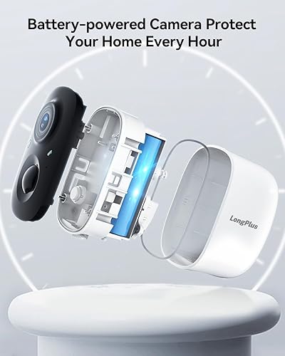 Miniatura 9 de LongPlus Cámaras de seguridad inalámbricas para exteriores, cámara inalámbrica para seguridad del hogar, paquete de 3 cámaras WiFi alimentadas por