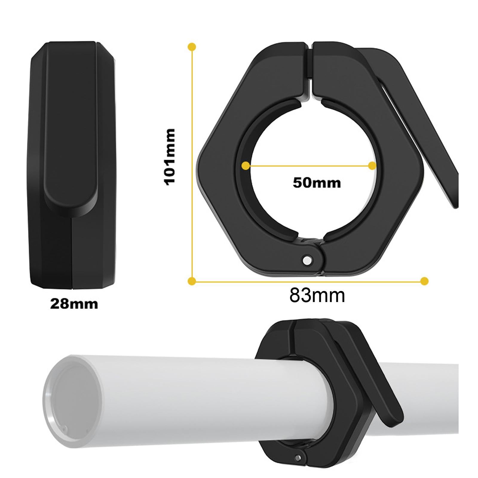 Cinghie Barbell Sicuri Con Blocco Rapido A Snap,Nero