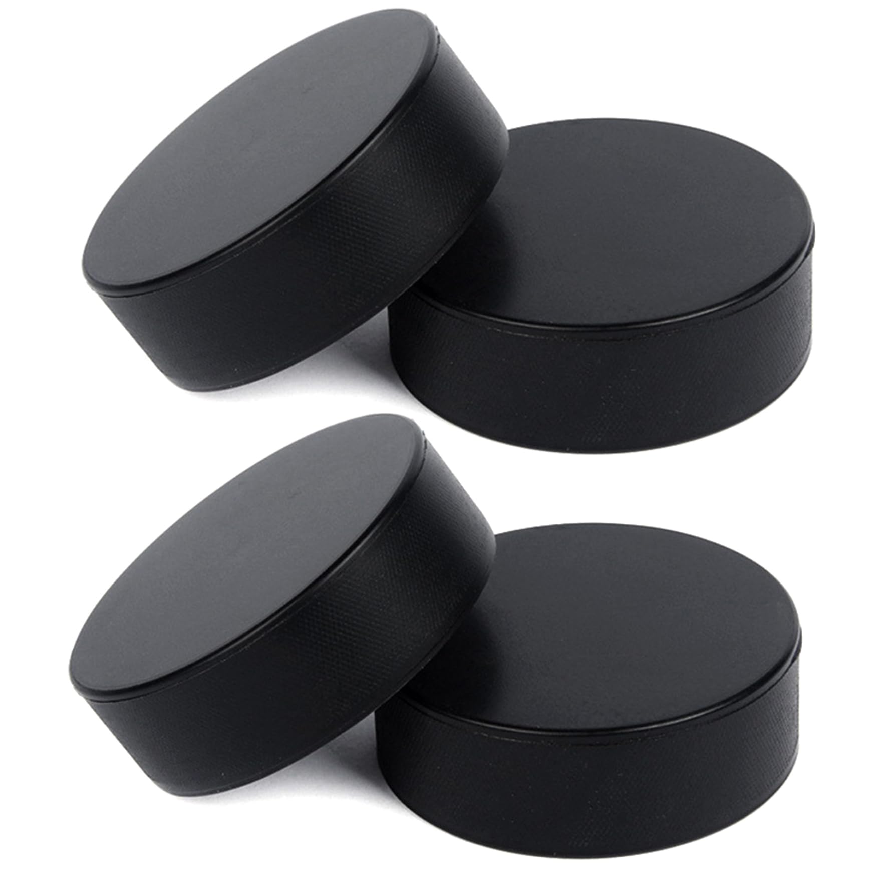 NIDONE Foam Ice Hockey Pucks 4pcs Hockey de Glace résistant aux usures Poudoise légère pour pratiquer et entraînement Classique Pobie Doux pour Les Cadeaux à Usage intérieur