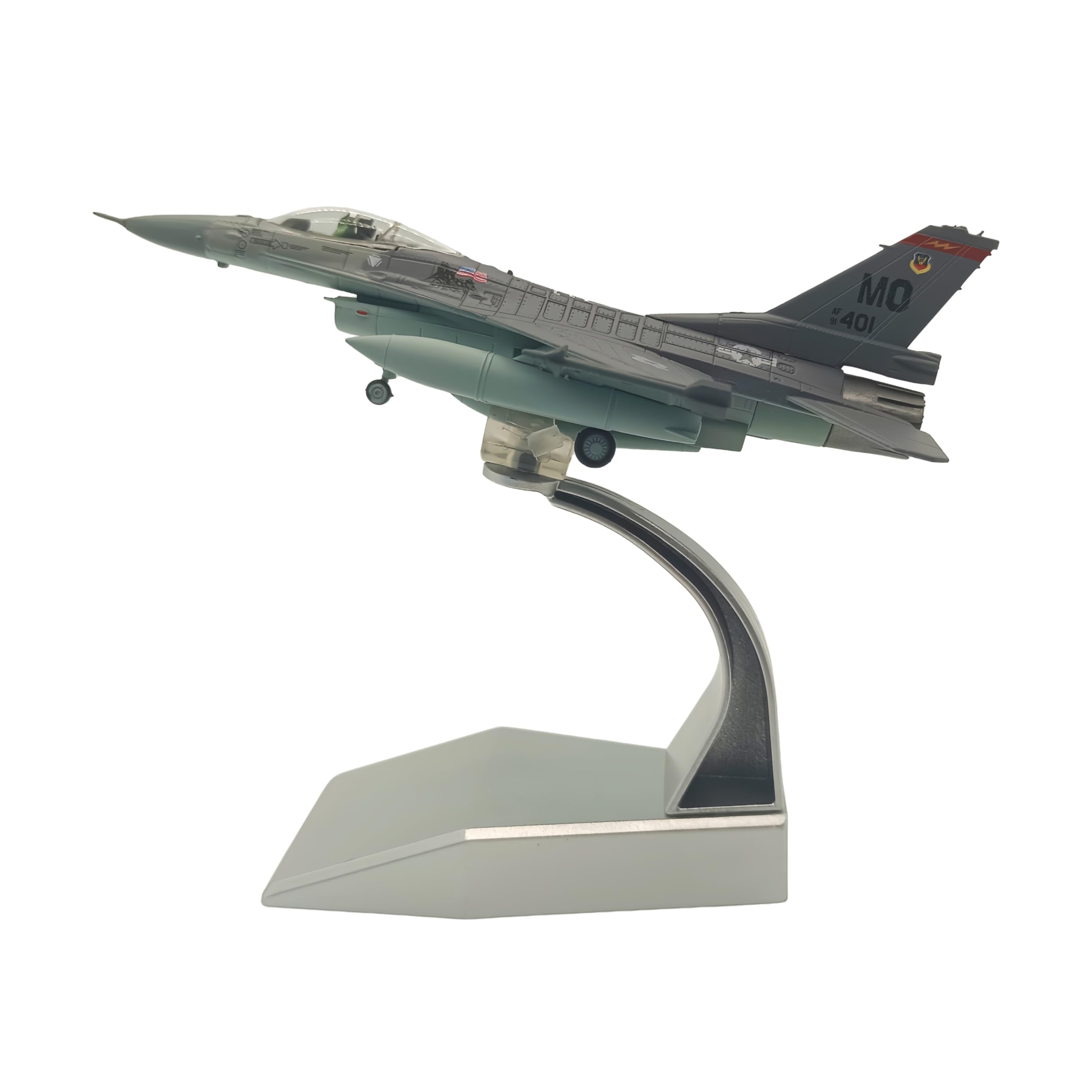 1:100 Scale Die-Cast Airplanes F-16 Fighting Falcon Fighter Jet Model Bomber Fighter Attack Plane Military Model Plane Collection Plane for Gifts