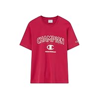 Champion Men-Graphic Crewneck - Maglietta da Uomo, Colore: Rosa (Ps224)