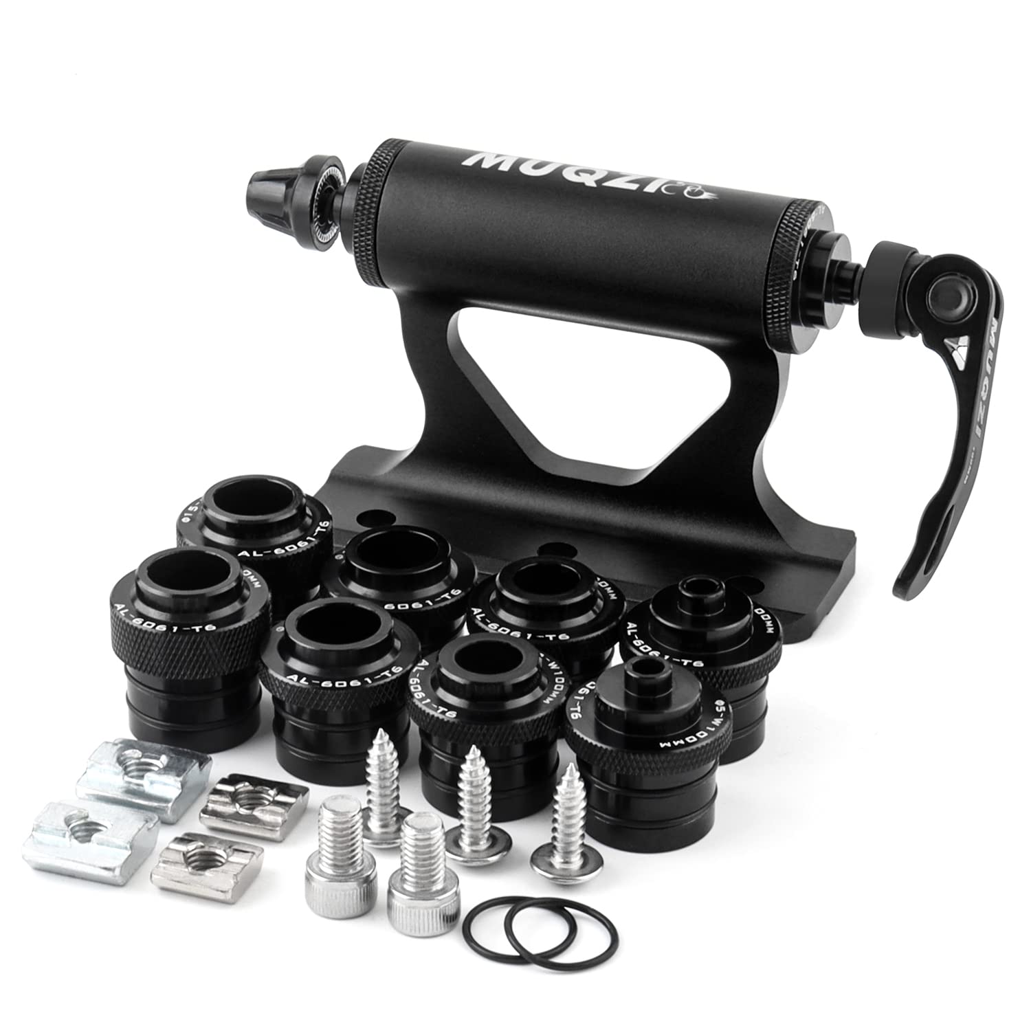 MUQZI Bicycle Fork Mount, Versatile Bicycle Block, Car Bicycle Roof Rack Fork Mount Block Quick Release Bicycle Block Fork Mount for Truck/Trailer/Bicycle Carrier, Black