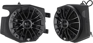 Rockville RZL7 Pair 6.5" 600w Kick Panel Speaker & Enclosure Pods for 2014-2023 Polaris RZR Easy Installation with Included Hardware Kit for Enhanced Audio Performance